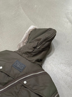 A/W2003 Dolce & Gabbana tornado multi zip nylon jacket