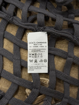 S/S2012 Dolce & Gabbana layered net grid top