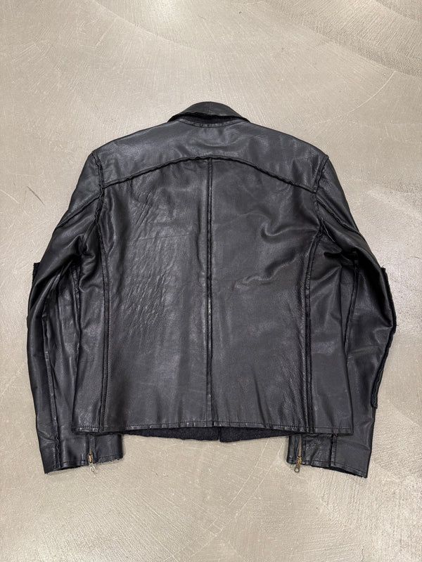 1990s Dolce & Gabbana panelled leather jacket