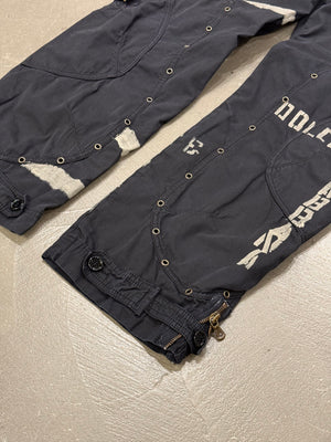 2004 Dolce & Gabbana runway bondage parachute cargo pants