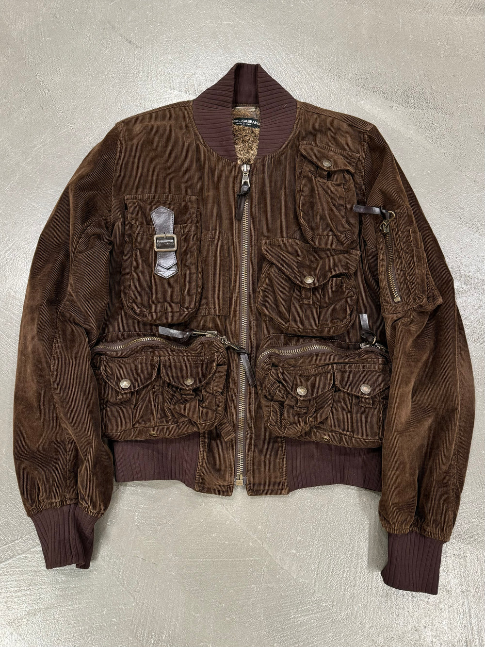 A/W 2002 Dolce & Gabbana lapin fur cargo jacket