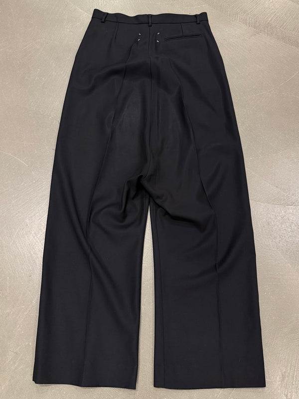 A/W2007 Maison Margiela ultra high waisted white label tailored pants