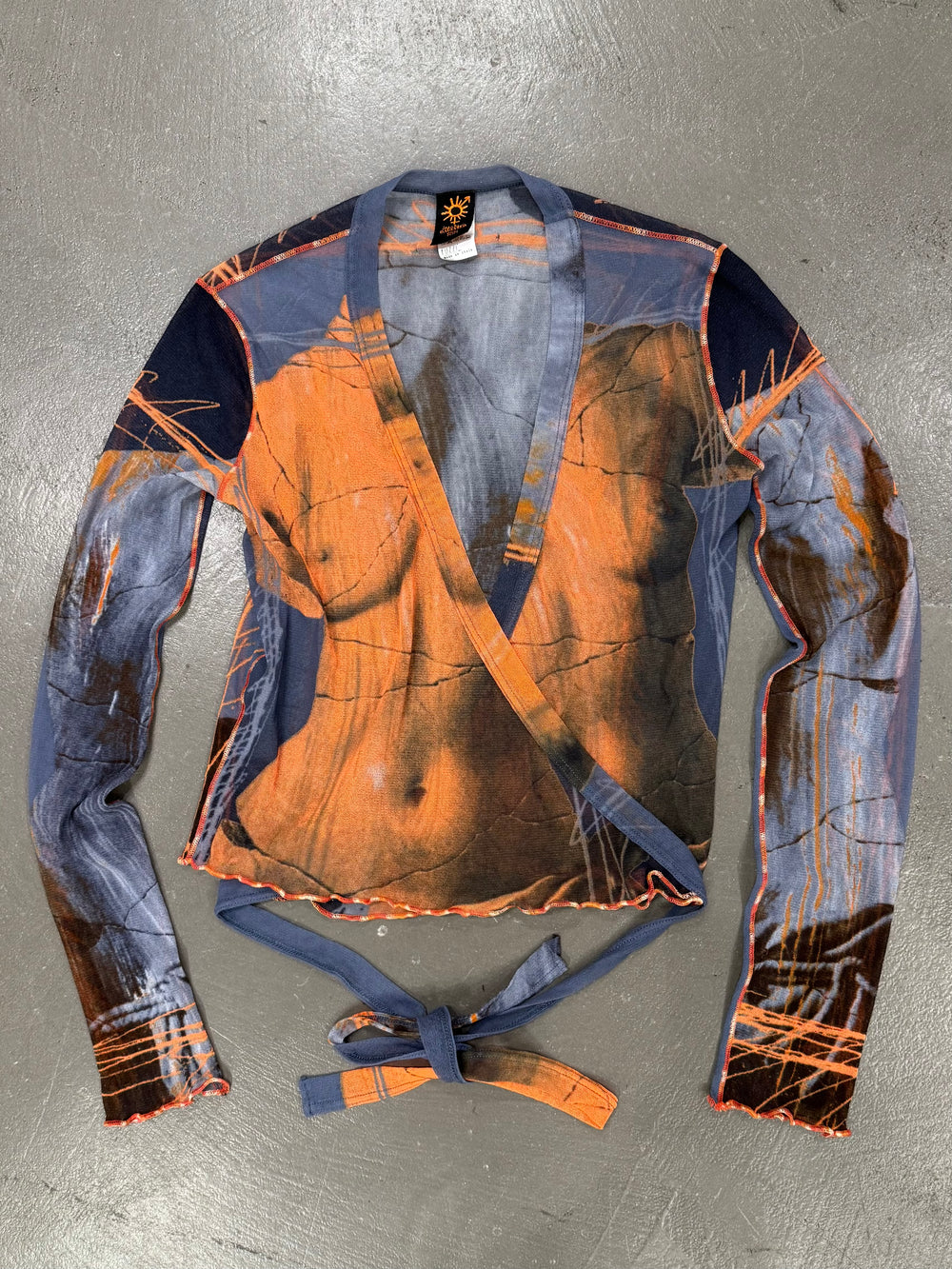 S/S1999 Jean Paul Gaultier Venus de milo sheer cardigan top