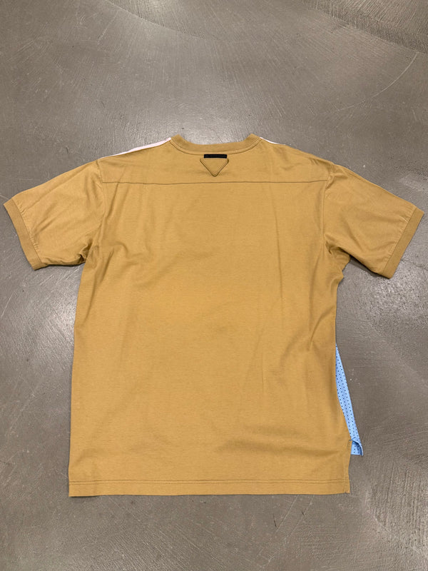 2019 Prada space color block t-shirt
