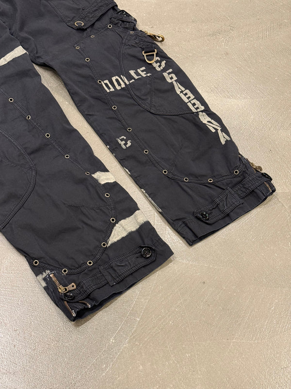 2004 Dolce & Gabbana runway bondage parachute cargo pants