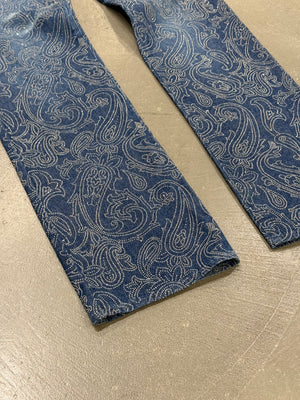 2000s Versace embellished flared denim
