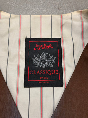 1990s Jean Paul Gaultier iridiscent gradient vest