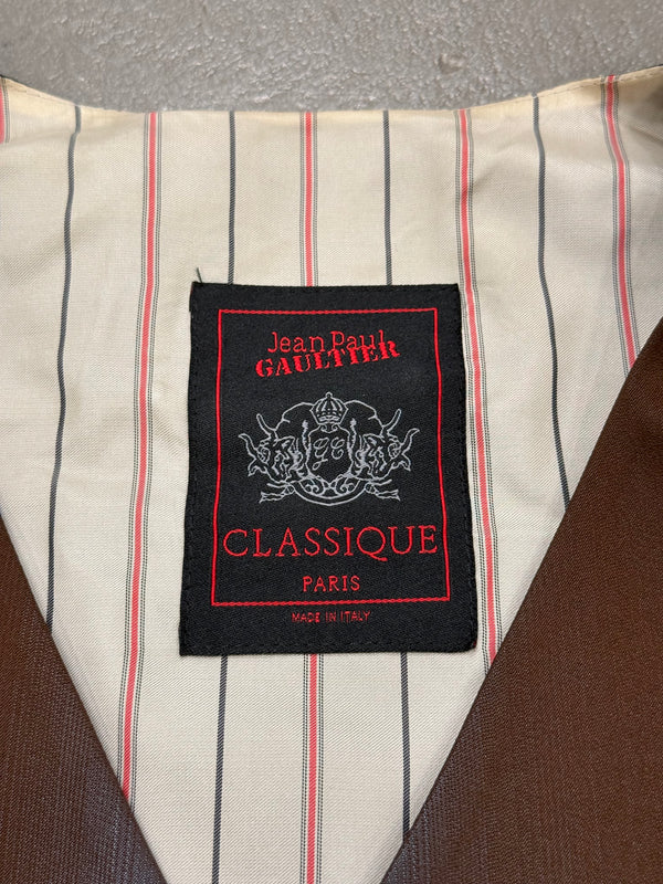 1990s Jean Paul Gaultier iridiscent gradient vest