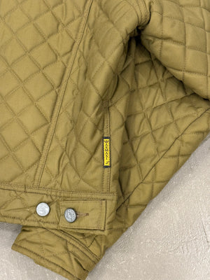1990s Armani quilted cropped bomber jacket
