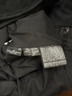 2000s Gucci faded black suede safari jacket