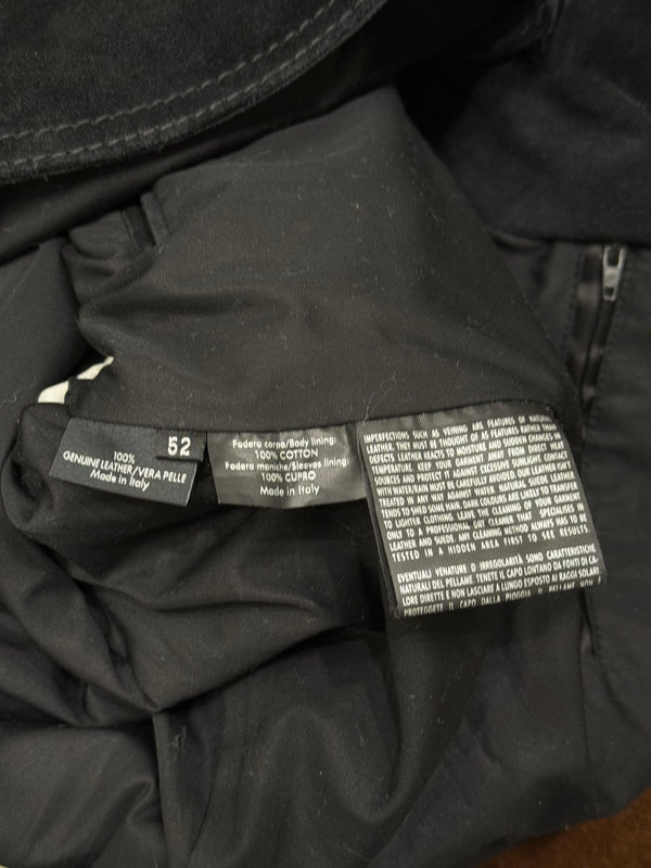 2000s Gucci faded black suede safari jacket