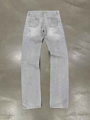 2000s Dior by Hedi Slimane faded grey jeans