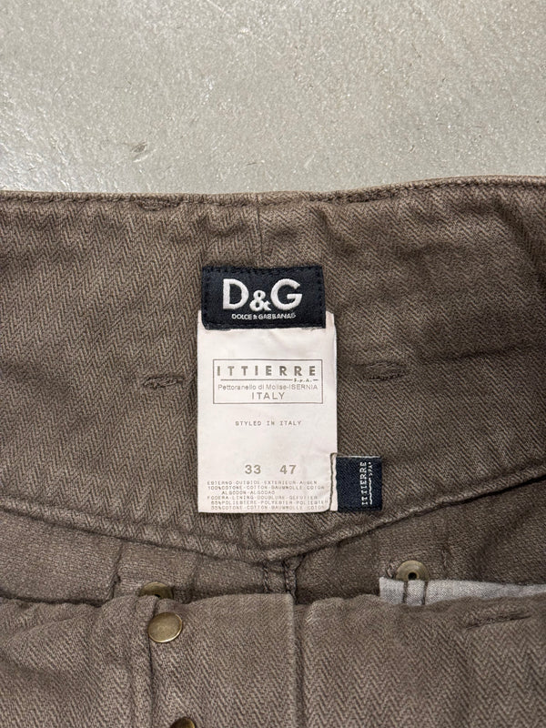 2003 Dolce & Gabbana asymmetrical work pants