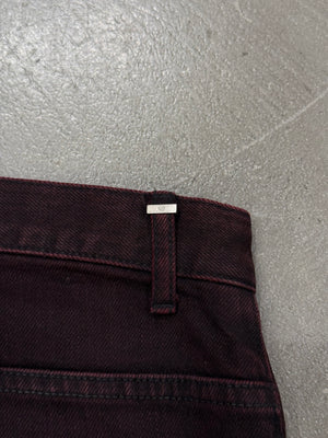 2000s Dior faded red jeans