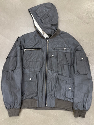 A/W2003 Dolce & Gabbana reflective cargo bomber jacket