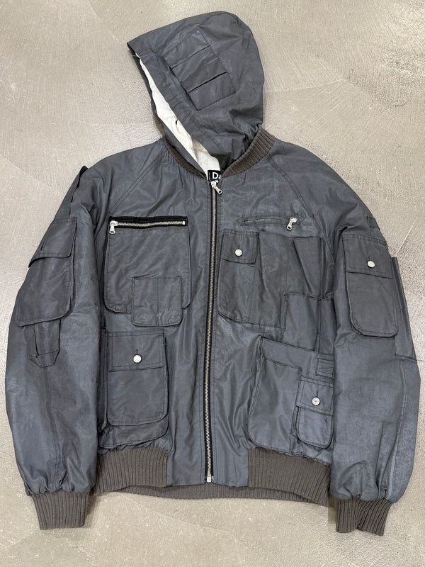 A/W2003 Dolce & Gabbana reflective cargo bomber jacket