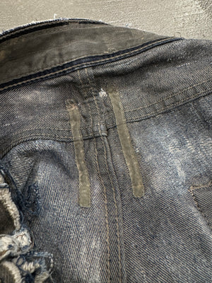 2009 Rick Owens Olmar and Mirta distressed dust denim