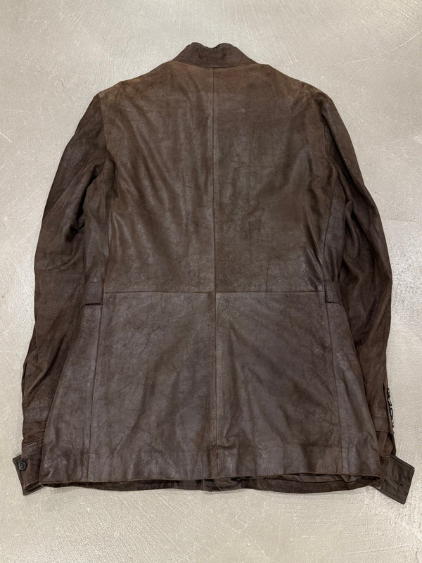 S/S2003 Yves Saint Laurent by Tom Ford runway leather safari jacket