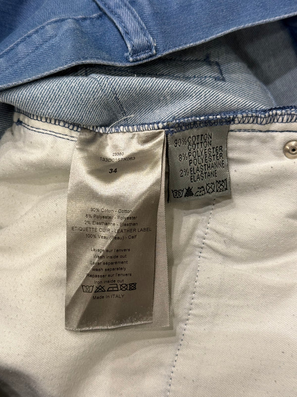2000s Dior blue faded jeans
