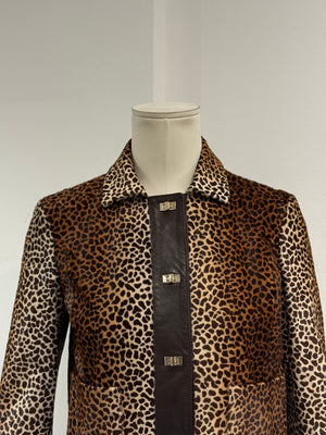 A/W 2010 Gucci by Frida Giannini leopard pony hair leather jacket