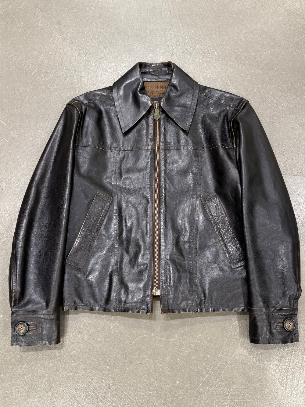 2000s Dolce & Gabbana leather cropped jacket