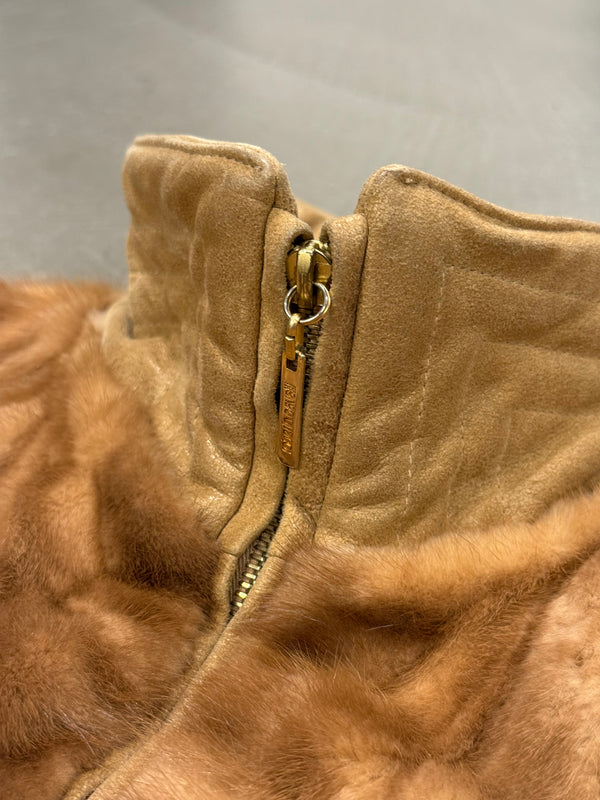 Roberto Cavalli mink fur leather jacket