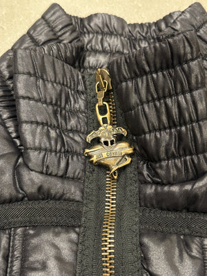 2000s Cavalli ultra-cropped cargo puffer jacket