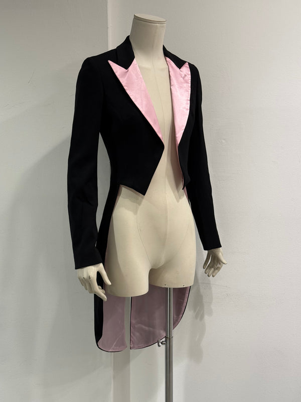 2004 Dolce & Gabbana satin tailcoat blazer