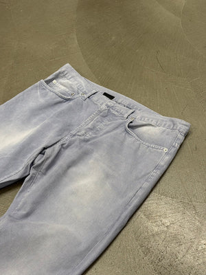 2000s Dior light wash faded denim straight jeans