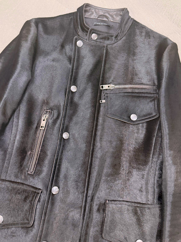 A/W2004 Gucci by Tom Ford runway pony hair utility jacket