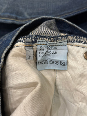 F/W 2003 Dior by Hedi Slimane green waxed denim