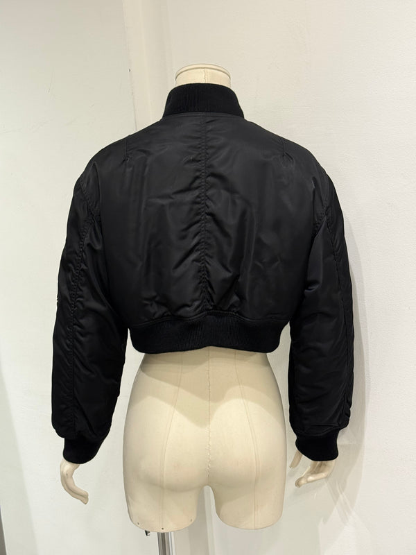 1980s Jean Paul Gaultier Junior cropped nylon bomber jacket