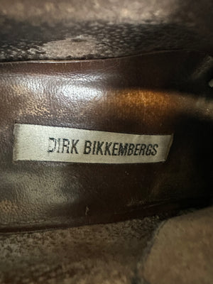 1996 Dirk Bikkembergs square toe vintage derby leather boots