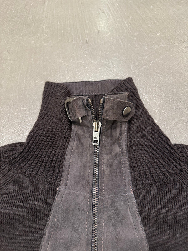 2000s Gucci by Tom Ford hybrid suede cashmere jacket