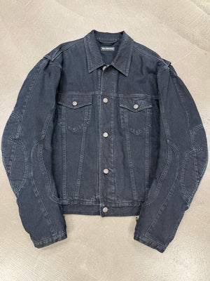 A/W2019 Balenciaga by Demna padded biker denim jacket