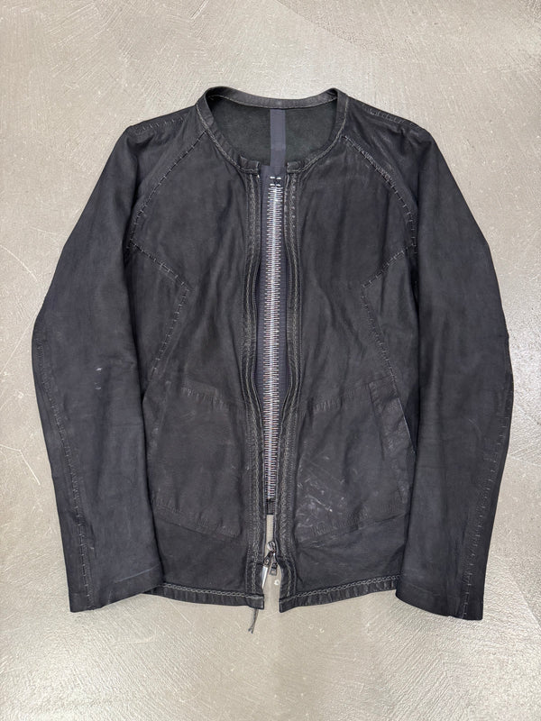 Isaac Sellam artisanal metal spine leather jacket