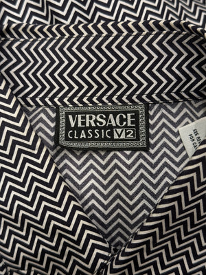 1990s Versace long sleeve silk shirt