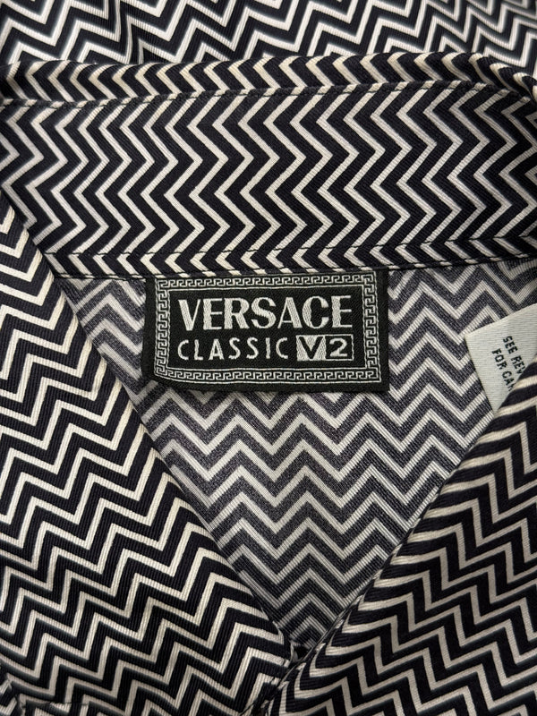 1990s Versace long sleeve silk shirt