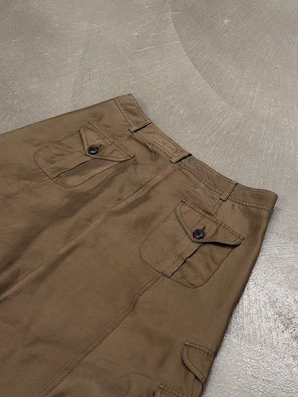 2010 Christian Dior drop crotch military shorts