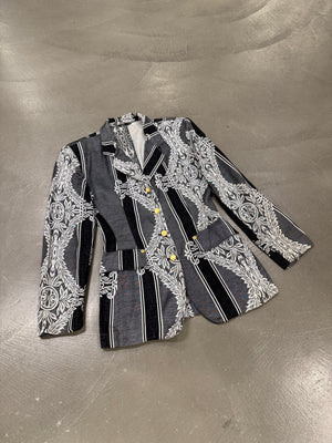 2000s Jean Paul Gaultier paisley set blazer skirt