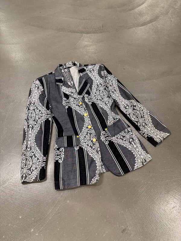 2000s Jean Paul Gaultier paisley set blazer skirt