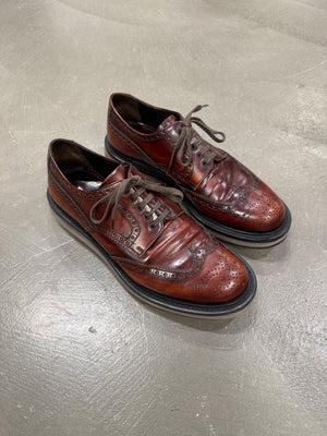 2000s Prada airbag derby leather shoes