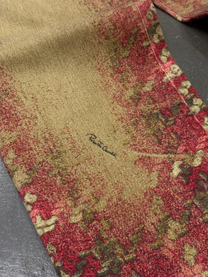 2000s Roberto Cavalli creckered faded jeans