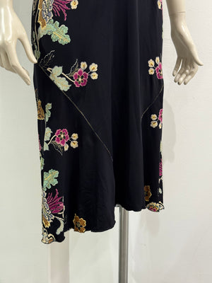 S/S2003 Roberto Cavalli Chinoiserie print corseted dress