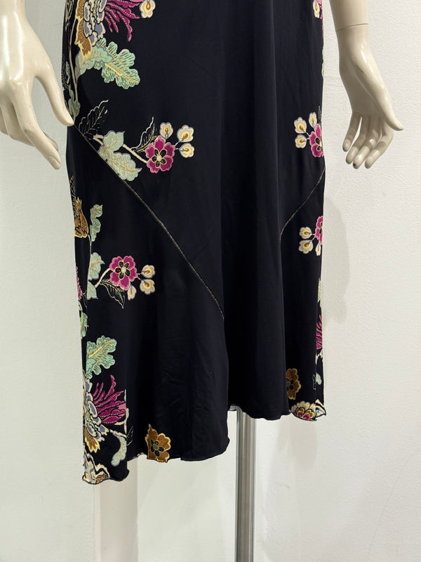 S/S2003 Roberto Cavalli Chinoiserie print corseted dress