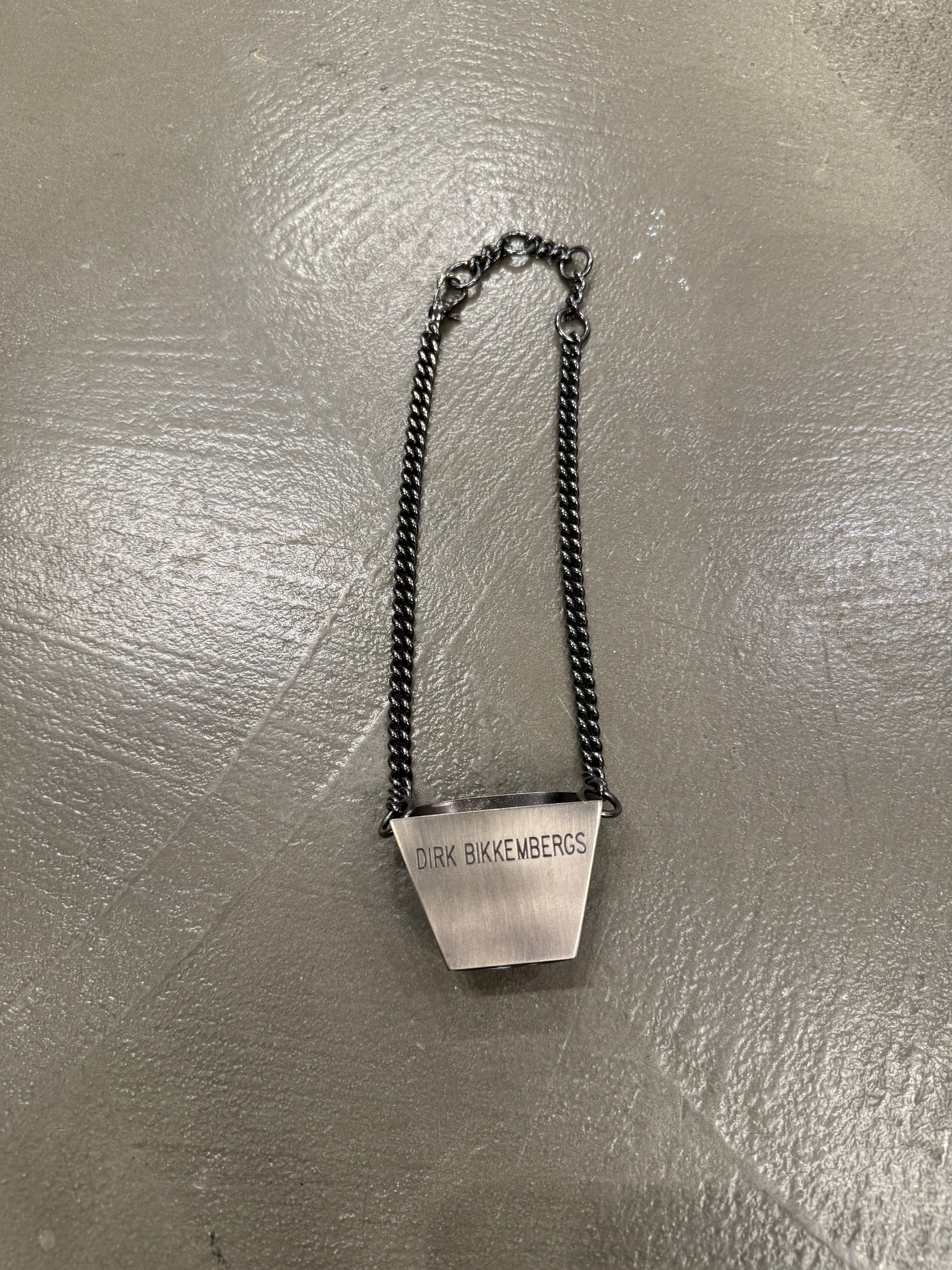 F/W 1997 Dirk Bikkembergs metal tie holder chain