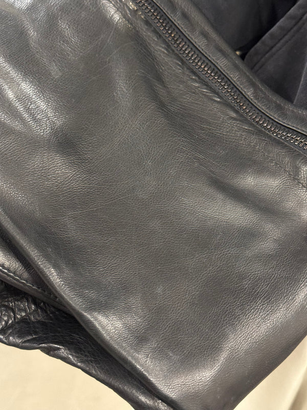 1990s Dirk Bikkembergs full zipper leather pants