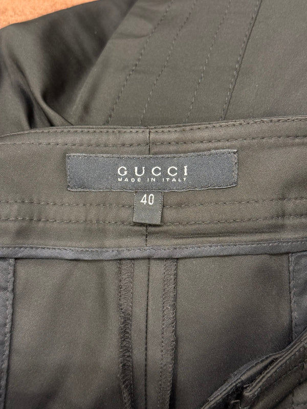 A/W2004 Gucci by Tom Ford runway skinny paneled ruched pants