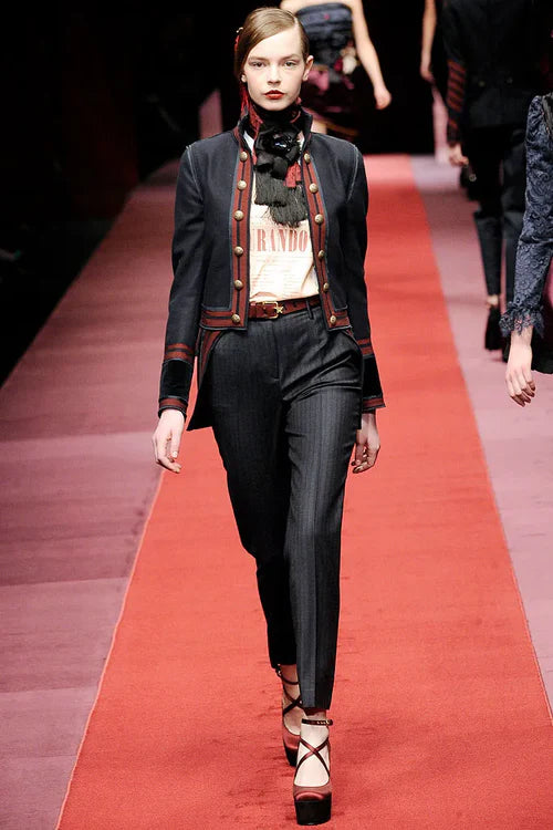 A/W2009 Dolce & Gabbana runway pirate military Napoleon jacket