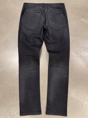 2016 Saint Laurent by Hedi Slimane “d02” distressed coated jeans